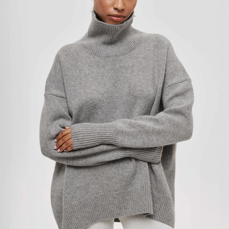 Amelia | Eleganter Strickpullover mit Rollkragen