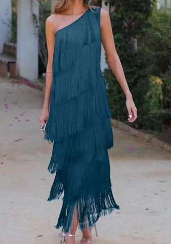 Carol | Elegant, unik one-shoulder-klänning