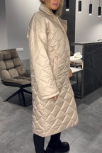 Kendall | Eleganter, figurschmeichelnder Wintermantel – Warm ohne aufzutragen, mit Leopard-Futter