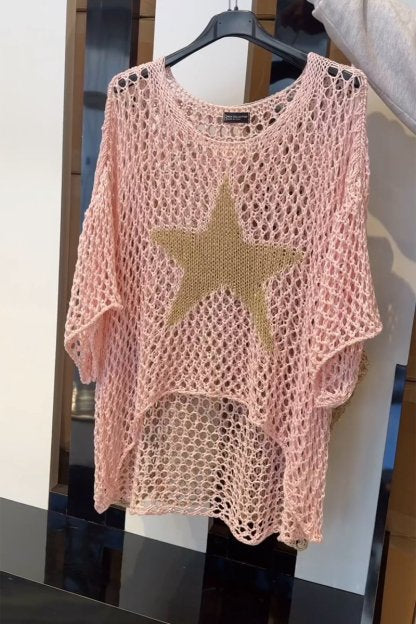 Larissa | Eleganter Strickpullover mit stilvollem Stern-Detail