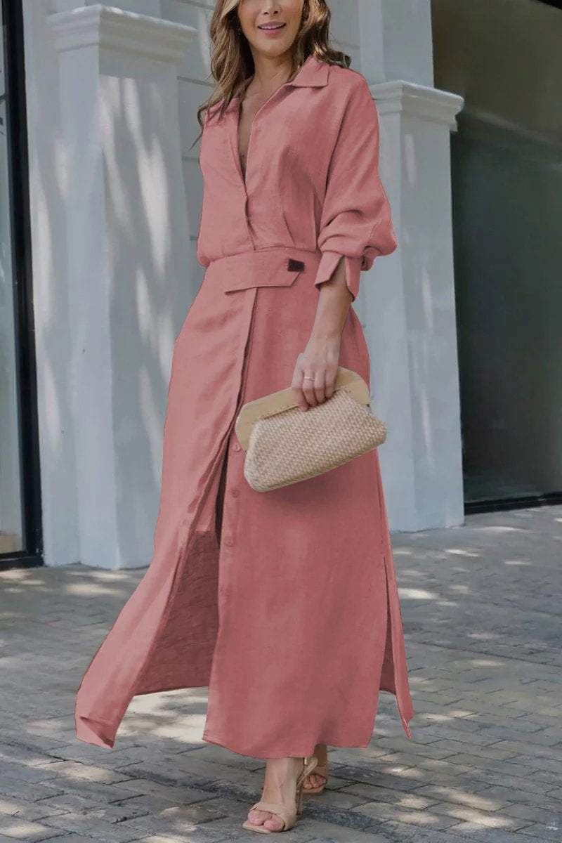 Jeanette | Elegant linneklänning