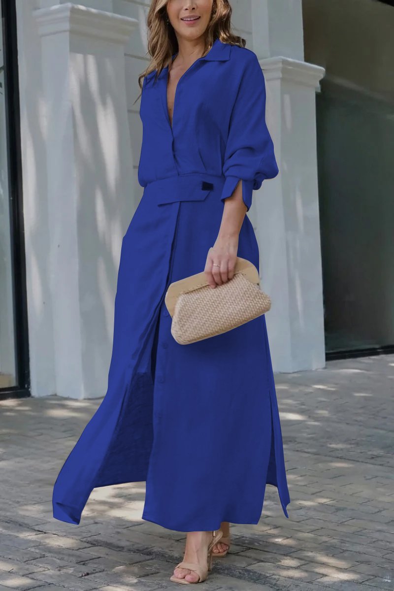 Jeanette | Elegant linneklänning