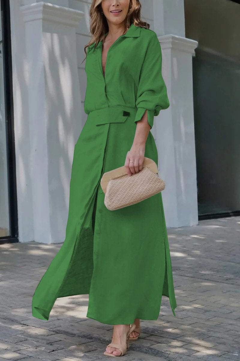 Jeanette | Elegant linneklänning