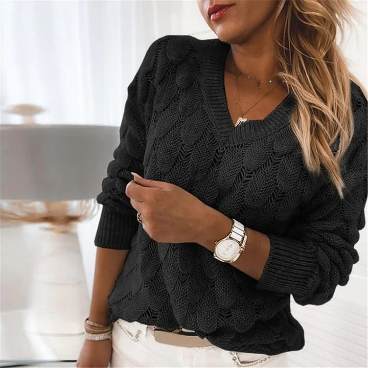 Noemier | Eleganter Pullover mit schmeichelhaftem V-Ausschnitt