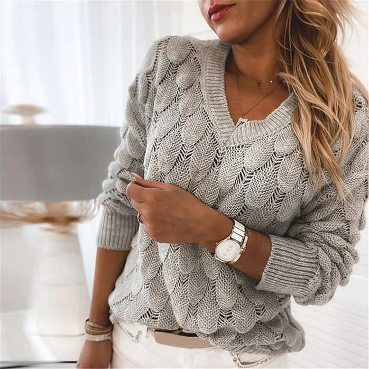 Noemier | Eleganter Pullover mit schmeichelhaftem V-Ausschnitt