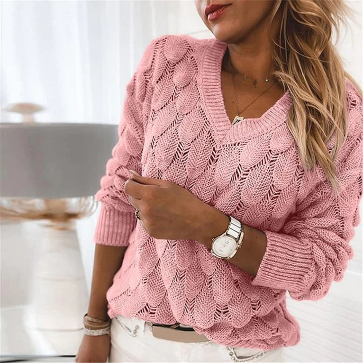 Noemier | Eleganter Pullover mit schmeichelhaftem V-Ausschnitt