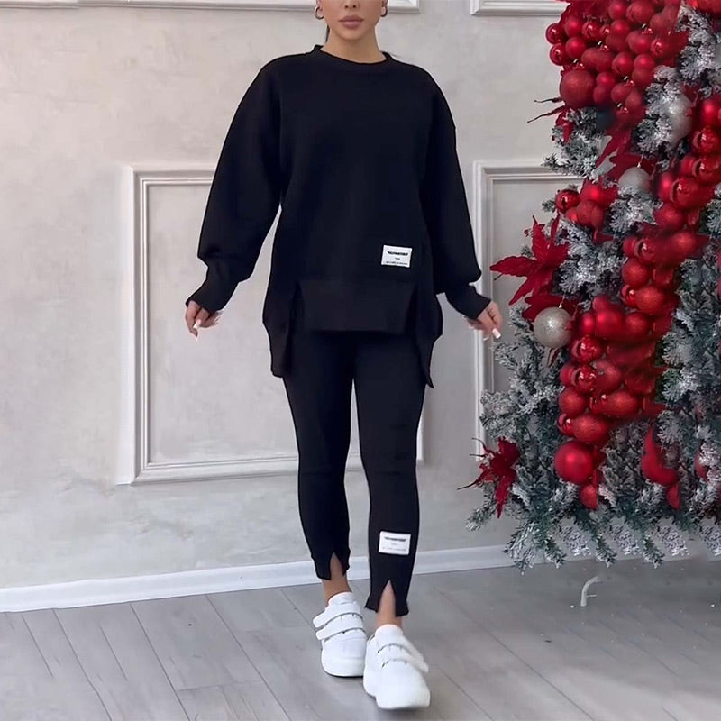 Elara | Bekvämt sweatshirt- och leggingsset för kvinnor