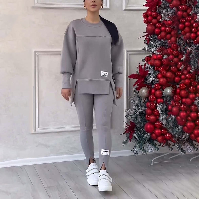 Elara | Bekvämt sweatshirt- och leggingsset för kvinnor