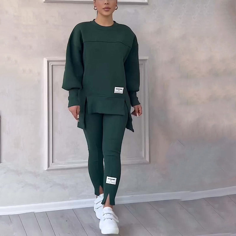 Elara | Bekvämt sweatshirt- och leggingsset för kvinnor