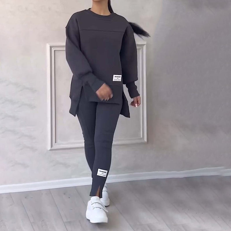 Elara | Bekvämt sweatshirt- och leggingsset för kvinnor
