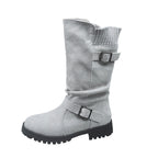 Slouchy boots för dam i mellanvadslängd