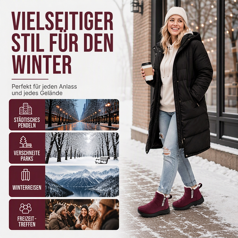 Vattentäta och halksäkra snökängor för damer